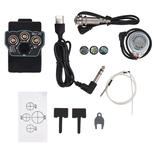 Guitar Pickup Classical Guitar Pickup Vibration Pickup BT Accompaniment Resonance Pickup 3-Band EQ Equalizer Acoustic