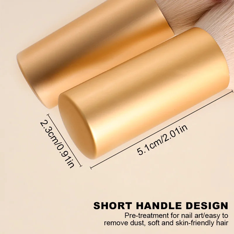 Nails Brush 3.15CM 3.6CM Popular Round Small Flower Nail Paint Gel Make Up Dust Cleaning Nail Art Dust Powder Remover Dust Brush