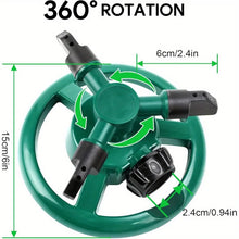 Load image into Gallery viewer, Garden Sprinkler, Adjustable 360 Degree Rotation Lawn Sprinkler, Large Area Coverage, Multipurpose Yard Sprinklers for Plant Irr

