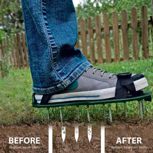 Load image into Gallery viewer, Garden Nail Shoes Grass Loose Soil Tool 5cm Long Nail Lawn Aerator Grass Spikes Shoes Self-Leveling Epoxy Yard Grass Cultivator
