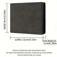 Load image into Gallery viewer, 2025 New Wallet Men Short Dollar Clip Zipper Simple Soft Leather Lightweight
