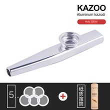 Load image into Gallery viewer, Lightweight Kazoo Aluminum Alloy Metal Fun Instrument Easy To Use for Music Lovers Professional Music Instrument Clarinete
