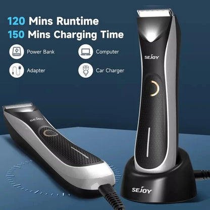 Sejoy Body Hair Trimmer for Men  Pubic Hair Trimmer Ball Shaver Hair Cutting Machine