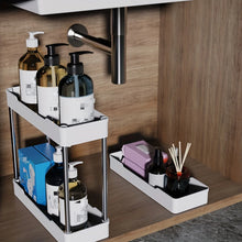 Load image into Gallery viewer, 3/4-Tier Slim Rolling Storage Racks – Compact Cabinet Shelf for Bathroom, Kitchen, Laundry Room, and Narrow Spaces Organization
