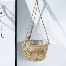 Load image into Gallery viewer, Garden Hanging Planter Macrame Plant Storage Basket Jute Rope Woven Indoor Outdoor Flower Pot Holder Plant Hangers Home Decor
