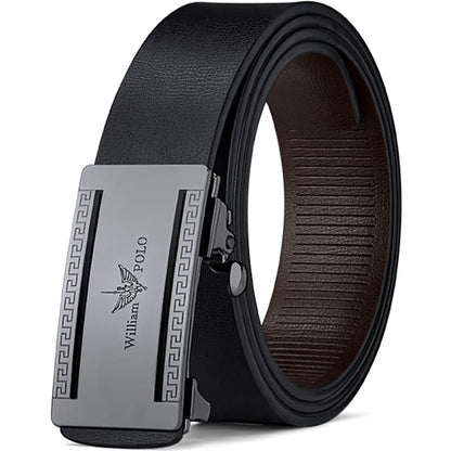 Men's casual belt, simple for wearing inside, automatic buckle for personalized waist belt