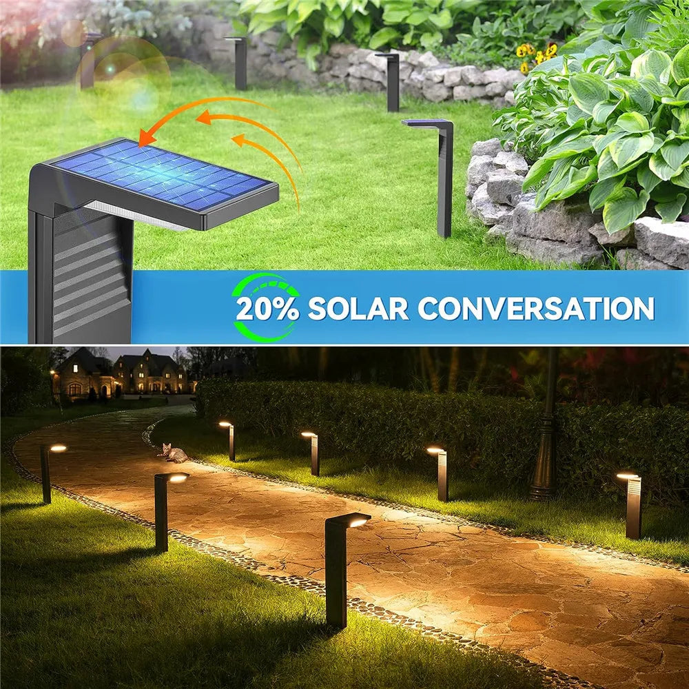 Garden Lights Outdoor Decoration Solar Lawn Lights Waterproof LED light for Yard Pathway Landscape Bollard Solar Power Lighting