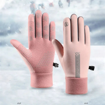 Winter Gloves Women Cycling Bike Thermal Cold Resistance Wind Waterproof Bicycle Warm Outdoor Running Skiing Mittens