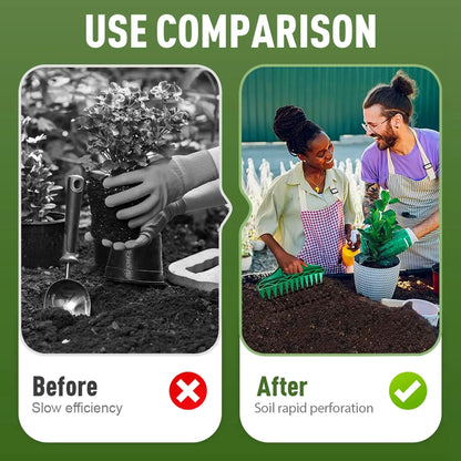 Seed Spreader, 2025 New Sowing Seeds Dispenser Set, Handheld Seed Planter Tool Seed Dibber Multifunctional Seed Spacer Gardening