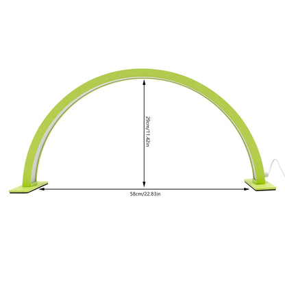 LED Half Moon Light Adjust Brightness 3000K‑6000 Half Moon Desk Lamp for Nail Art, Facial Spa, Skincare, Lash Extensions