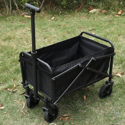Portable Collapsible Folding Wagon Large Capacity Heavy Duty Folding Wagon Garden Utility Cart Sports Wagon for Camping Shopping