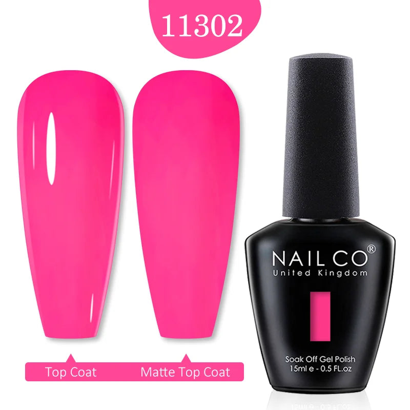 NAILCO 15ml Transparent Nude Color Series Jelly Gel Nail Polish Pink Red Nails Art Manicure Gel Varnishes Gellack Design Lacquer