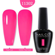 Load image into Gallery viewer, NAILCO 15ml Transparent Nude Color Series Jelly Gel Nail Polish Pink Red Nails Art Manicure Gel Varnishes Gellack Design Lacquer
