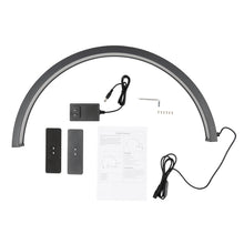 Load image into Gallery viewer, LED Half Moon Light Adjust Brightness 3000K‑6000 Half Moon Desk Lamp for Nail Art, Facial Spa, Skincare, Lash Extensions
