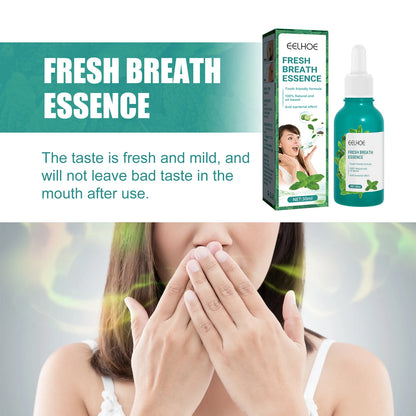Bad Breath Eliminating Serum Mint Bad Mouth Smell Removing Drops Easy to Carry and Handy Fresh Breath Oil-serum