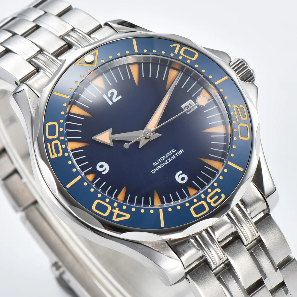 Men's Watch, 8215 Automatic Movement, Men's Mechanical Wristwatch, Stainless Steel Water Resistant Bracelet