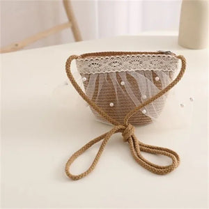 Children Sunscreen Sun Hat Kids Girls Summer Fashion Straw Hat And Bag For Girls Cool Hat Girl Cute Breathable Baby Accessories