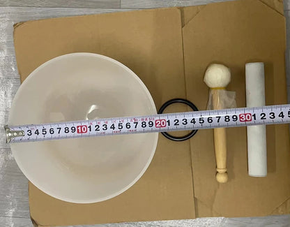 8 Inch 432hz Singing Bowl with 2 Sticks Chakra Quartz Sound Bowls Yoga Meditation Instruments Nepal Crystal Bowls Sound Healing