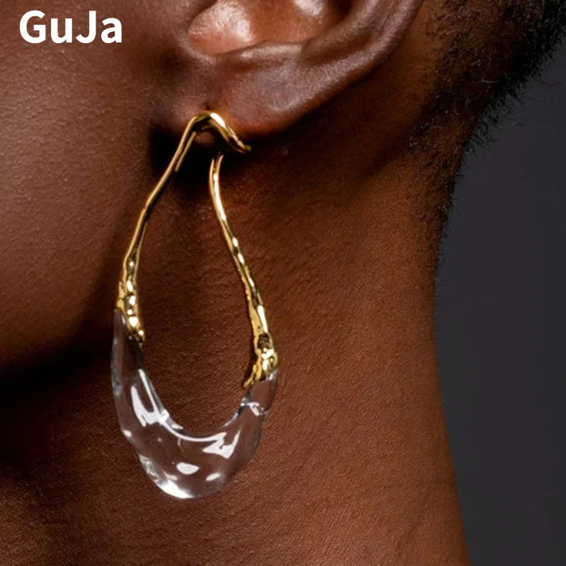 Modern Jewelry European and American Design Irregular Earrings For Women Party Gifts Exaggerative Ear Accessories Hot Selling