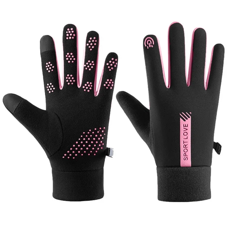 Winter Gloves Women Cycling Bike Thermal Cold Resistance Wind Waterproof Bicycle Warm Outdoor Running Skiing Mittens