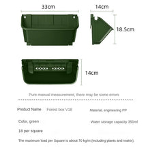 Load image into Gallery viewer, Garden Plant Walls Flower Pots Enclosures Hanging Plastic Containers Horticultural Flower Beds Vertical Greening Planting Boxes
