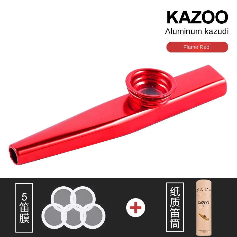 Lightweight Kazoo Aluminum Alloy Metal Fun Instrument Easy To Use for Music Lovers Professional Music Instrument Clarinete