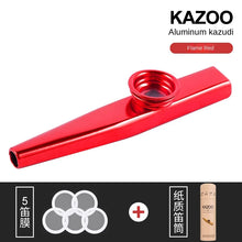 Load image into Gallery viewer, Lightweight Kazoo Aluminum Alloy Metal Fun Instrument Easy To Use for Music Lovers Professional Music Instrument Clarinete
