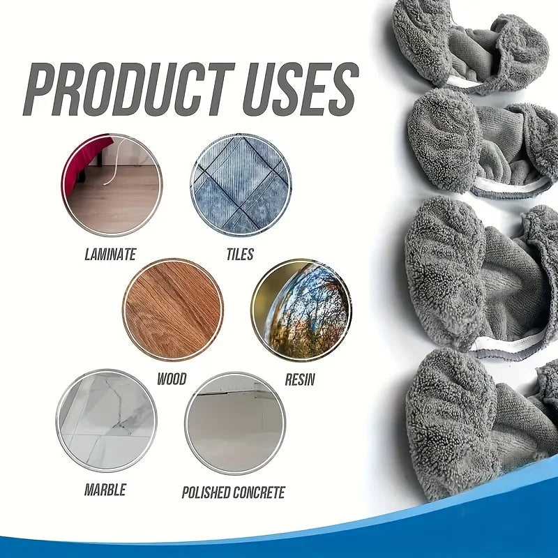 8pcs Reusable Mop Replacement Pad, Wet And Dry Use Flat Floor Mop Cloth, Washable And Durable Replacement Mop Cloth