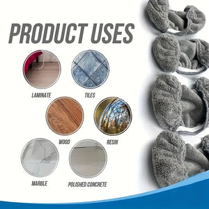 8pcs Reusable Mop Replacement Pad, Wet And Dry Use Flat Floor Mop Cloth, Washable And Durable Replacement Mop Cloth
