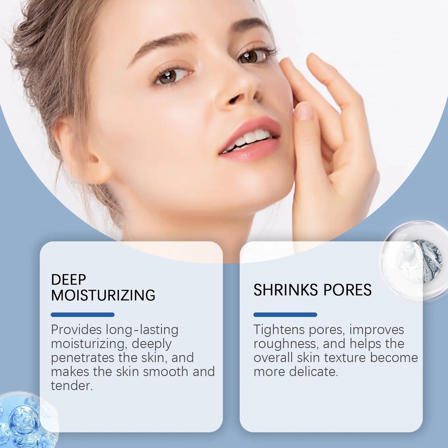 OUHOE Hydrating Care Facial Serum - Deep Moisturize, Balance Oil, Whiten, Repair Acne, All Skin Types, Anti - aging