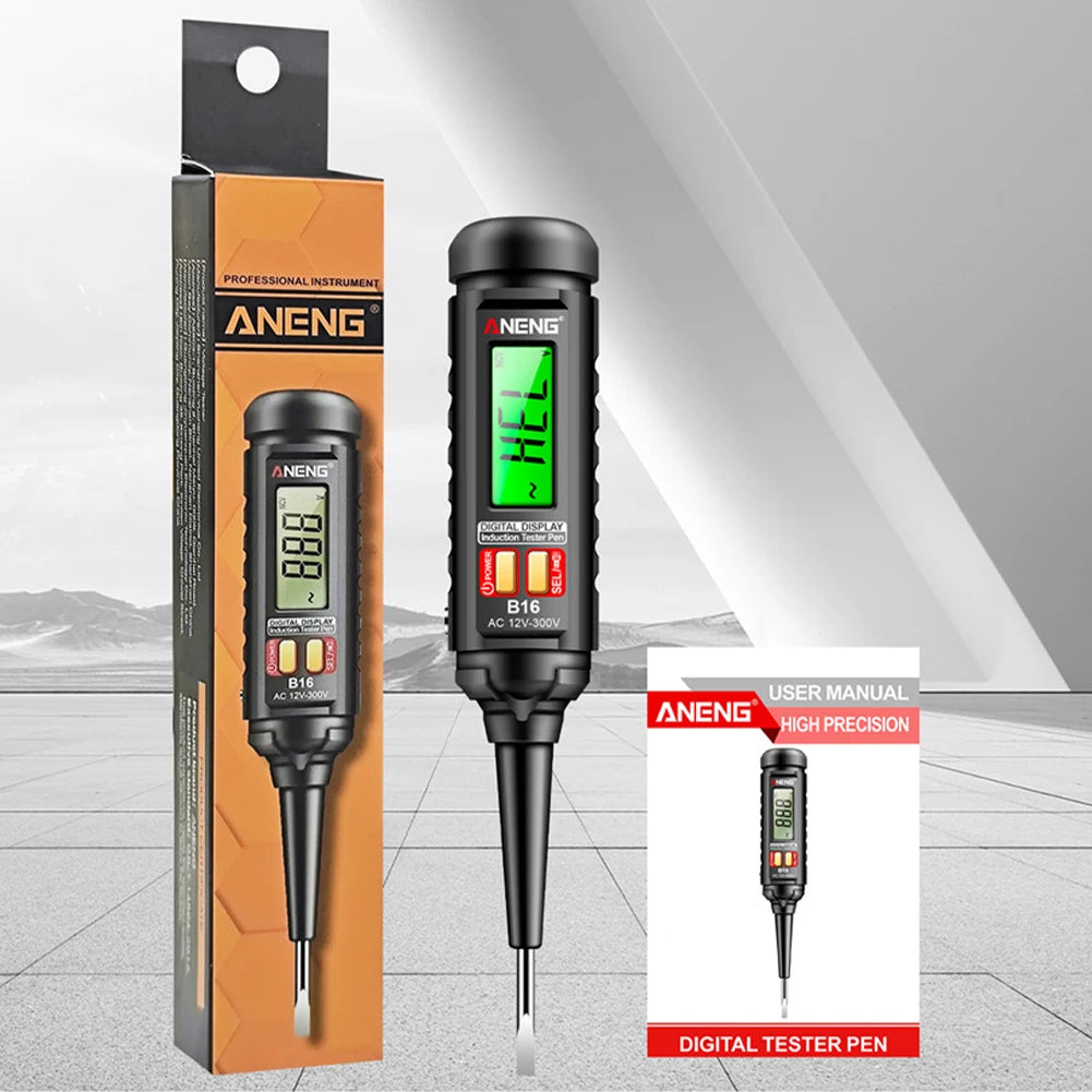 AC 12V-300V Non-Contact Voltage Detector Digital NCV Voltage Tester Smart Induction Test Pen Wire Breakpoint Finder Live Wire Te