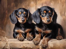 Load image into Gallery viewer, Dachshund 5D Diamond Painting Cute Pet Dog Art Mosaic Portrait DIY Diamond Embroidery Room Home Decor Art Rhinestones Handicraft
