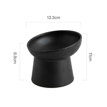 Load image into Gallery viewer, Cat Nordic Style Food Water Bowl Pet Animal Ceramic Eating Dishes High Foot Raised Puppy Cats Matte Bowls Elevated Dog Bowls
