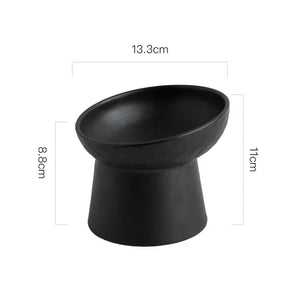 Cat Nordic Style Food Water Bowl Pet Animal Ceramic Eating Dishes High Foot Raised Puppy Cats Matte Bowls Elevated Dog Bowls
