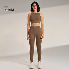 Load image into Gallery viewer, Yoga Clothing Set Women&#39;s High Waisted Leggings and Top Two Piece Seamless Fitness Exercise Clothing Fitness Workout Underwear
