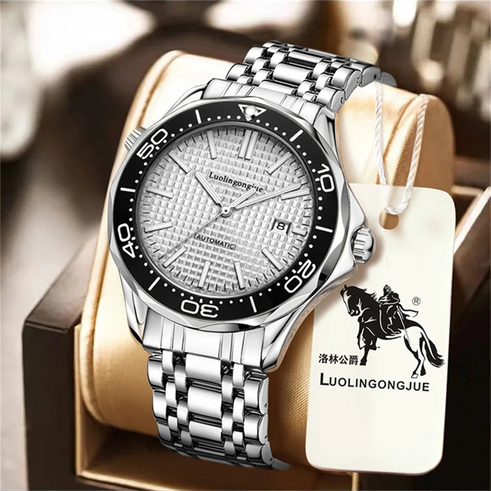 Men's Luxury Brand Business Sport Automatic Mechanical Watches 2025 MM300 NH35 Steel Waterproof Watch For Men WristWatches Clock