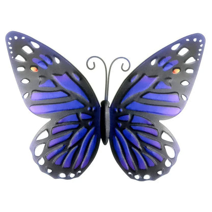 4pcs/set Metal Butterfly Wall Art Decoration 3D Wrought Iron Cutout Butterfly Mural Decorative Sculpture for Garden Fence Decors