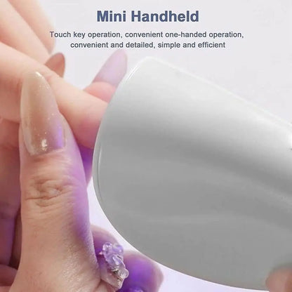 Nails Drying Lamp  Handheld UV LED Lamp For With Battery Timing Rechargeable Mini Manicure Nail Dryer For Gel Polish Manicure
