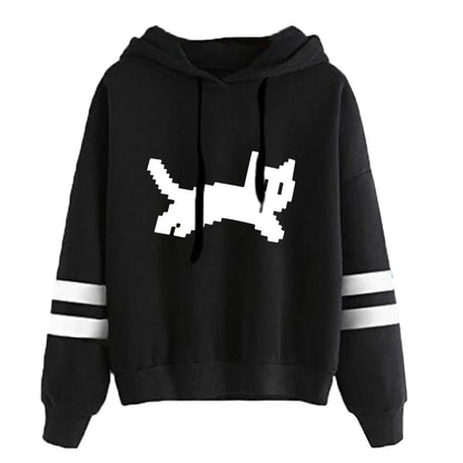 Woman Clothing Hot Sale Daily Womens Sweatshirts Fashion Pullovers Versatile Hoodies Stripe Jogging Casual Printing Sports Style