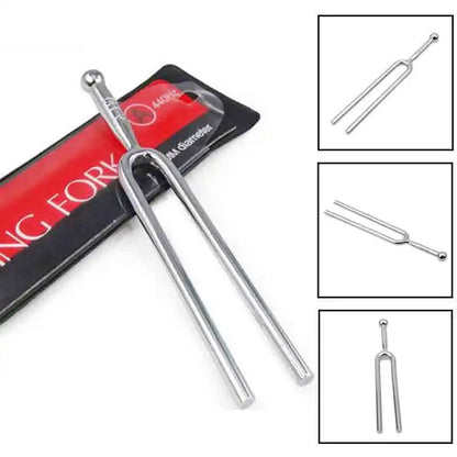 Medical Tuning Fork 440Hz A Tone Stainless Steel Violin Tuner Hammer Healing Sound Percussion Instrument Part Musical Instrument