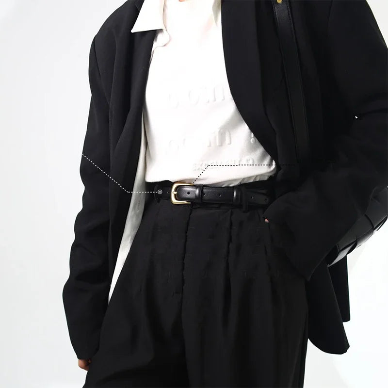 Women's Trousers Belt Belts for Women Fashion Luxury Designer Brand Belt for Jeans Pin Buckle Black Brown Waist Belt ZX015