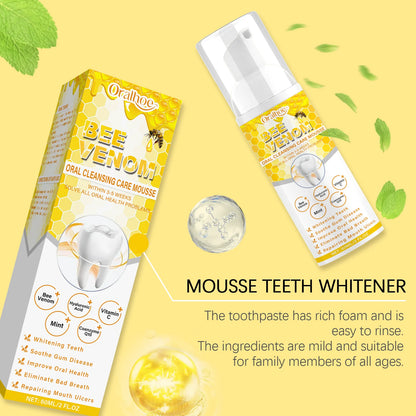 Teeth Cleansing Mousse Removes Smoke Stains Removes Yellowing Freshens Breath Effectively Whitens and Removes Yellowing Oral Car