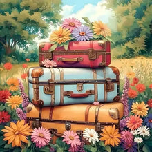 Load image into Gallery viewer, Diamond Painting Landscape Window Kit Full Embroidery Flower Wall Decorative Rhinestone Pictures For Home Decor
