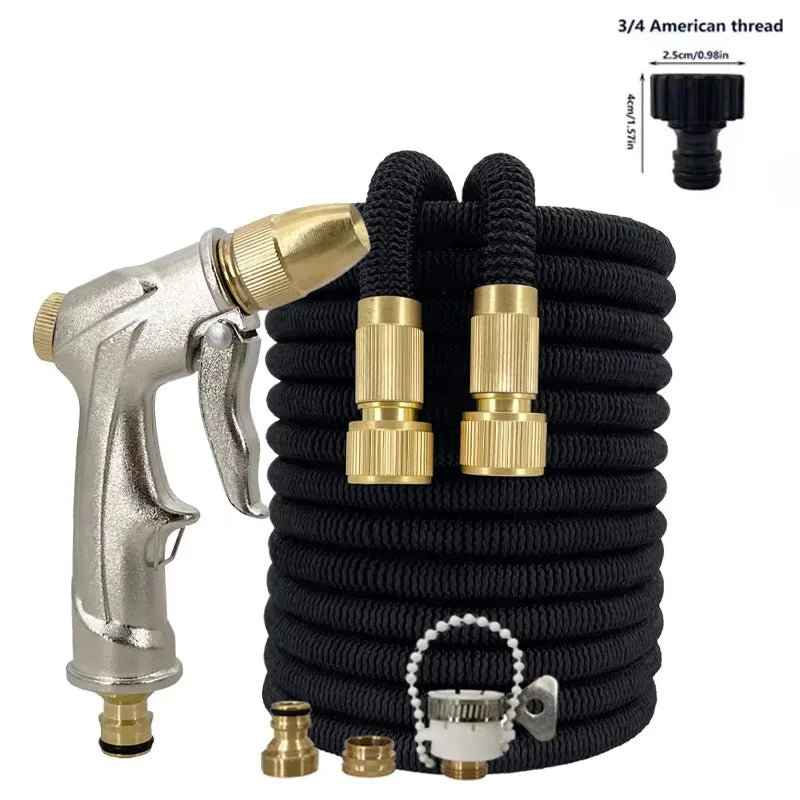 Garden Expandable Water Hoses, High-Pressure Car Wash Water Guns, Household Garden Watering Hoses, And Car Wash Hoses