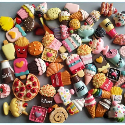 10Pcs Mini Food Snack Refrigerator Magnet Home Decor Small Magnet Gift Gift