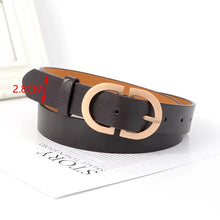 Load image into Gallery viewer, Women&#39;s Trousers Belt Women’s Designer Belts Fashion Casual Black Belt Female Women Belt for Jeans Belts Ladies Waist Belts
