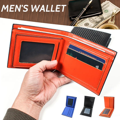 2023 New Men's Business Wallet Slim Minimalist Tri-Fold Wallet Fashion Muitifunctional and Portable for Daily Life