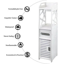 Load image into Gallery viewer, Bathroom Storage Shelf Drawer Multi Compartment Organizer Water Proof Anti Decay Anti Rot Environmental Friendly White
