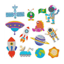 Load image into Gallery viewer, Children's Handmade Diamond Painting Sitcker Pokemon Kit Digital Rod-Shaped Diamond Painting Kit For Cartoon Nnimals Easy to DIY
