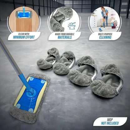 8pcs Reusable Mop Replacement Pad, Wet And Dry Use Flat Floor Mop Cloth, Washable And Durable Replacement Mop Cloth